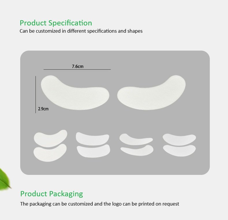 Shewincosmetic's hydrogel eye patches product specifiactions and shapes