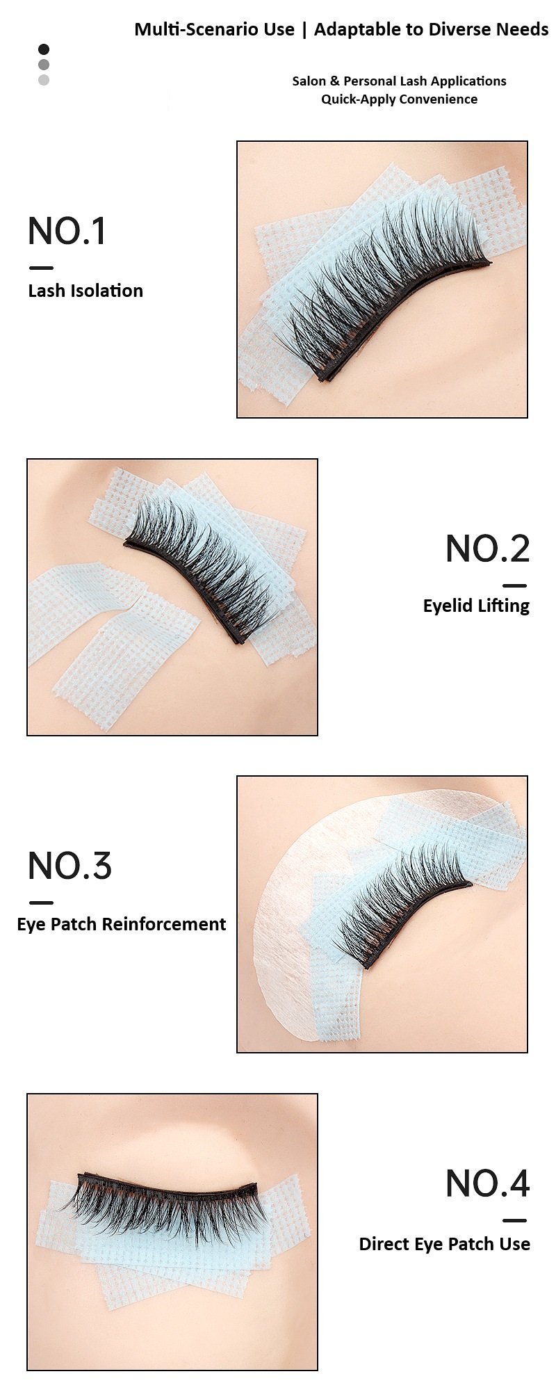 Shewincosmetic Salon Grade Easy Tear Eyelash Tape Multi-Scenario Use Adaptable to Diverse Needs