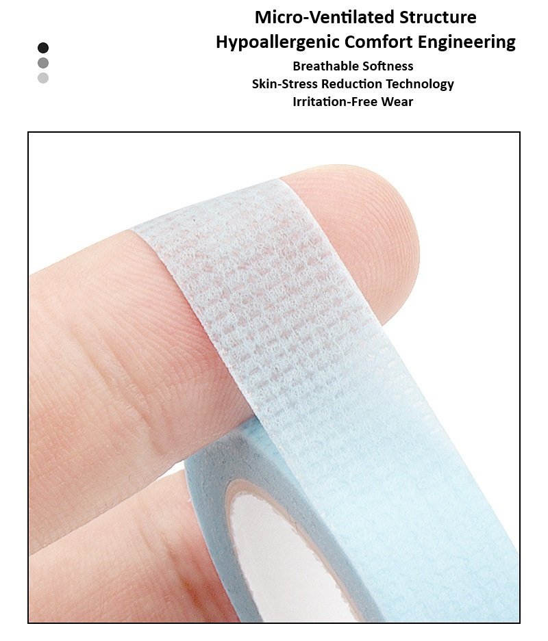 Shewincosmetic micro-ventilated structured Easy Tear Eyelash Tape Rippable Lash Isolation Strips