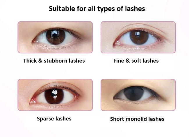 Shewincosmetic Eyelash Curler - Universal Design for All Lash Types