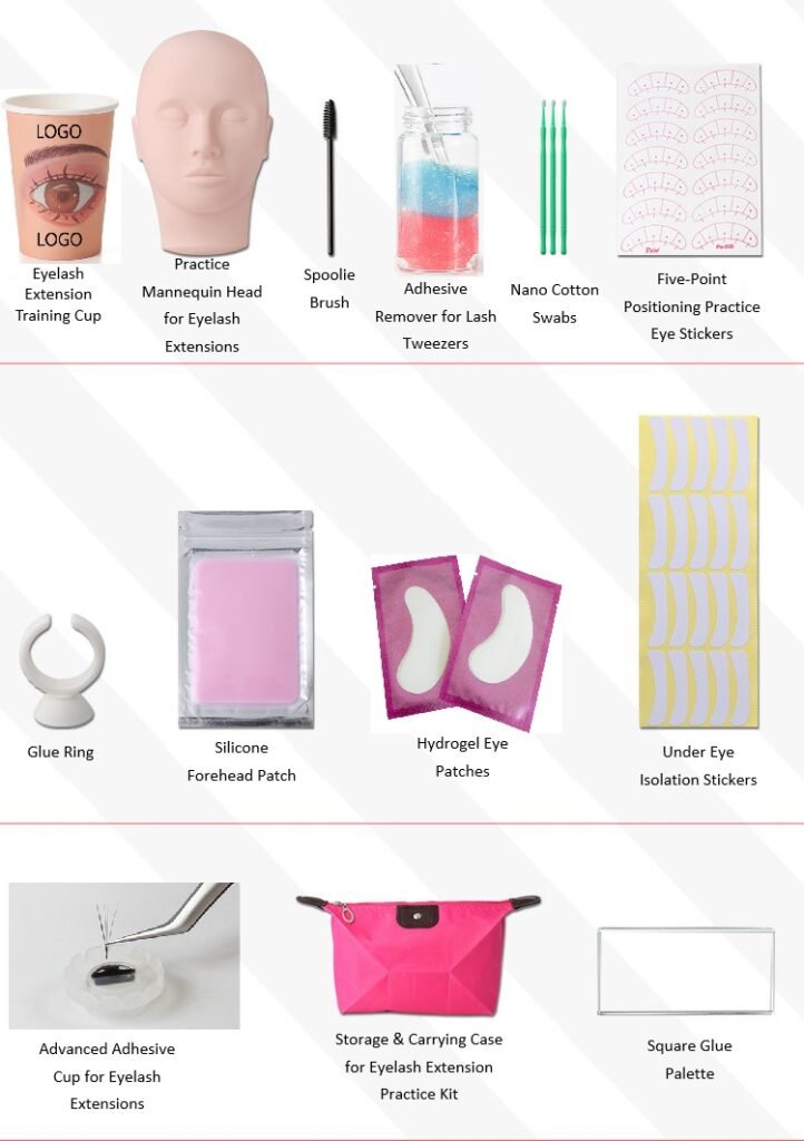 Shewincosmetic's Eyelash Extension Training Practice Kit Accessories 3